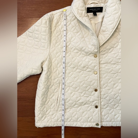 MARC NEW YORK ~ Fantastic Quilting! Winter White Jacket ~ Size Large - Picture 17 of 17